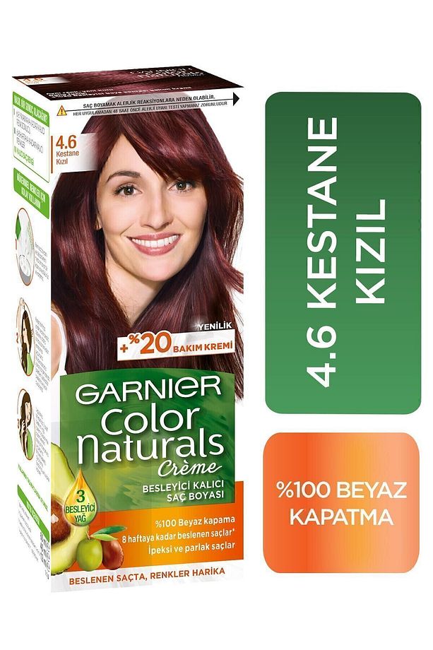 Color Naturals Kestane Kızıl (4.6) Saç Boyası - 1