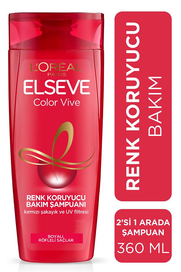 L'oréal Paris Colorvive Renk Koruyucu Bakım Şampuanı 2'si 1 Arada 360 ml - 1