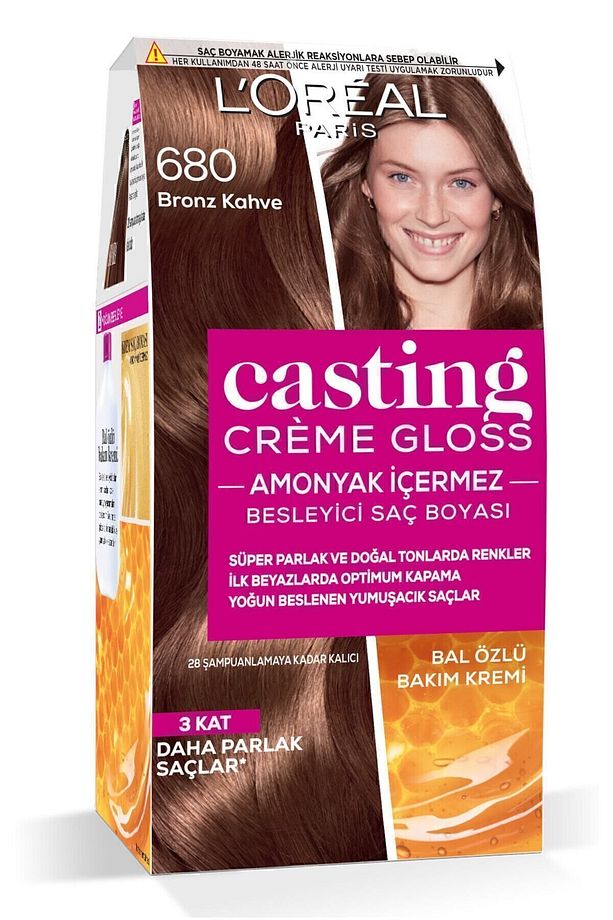 L'Oréal Paris Casting Crème Gloss Saç Boyası - 680 Bronz Kahve - 2