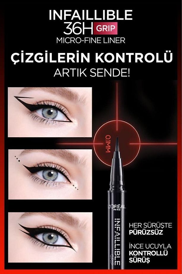 L'oréal Paris Infaillible 36h Grip Micro Fine Eyeliner 04 Dew Berry - 3