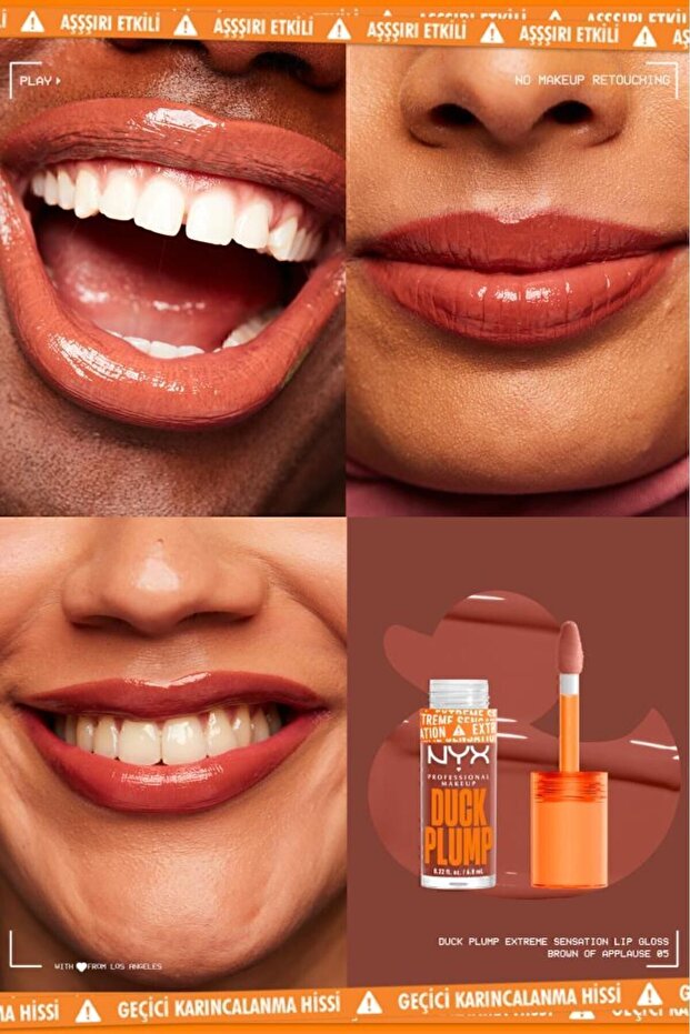 Duck Plump Dolgun Görünüm Veren Dudak Parlatıcısı - 05 Brown of Applause - 3