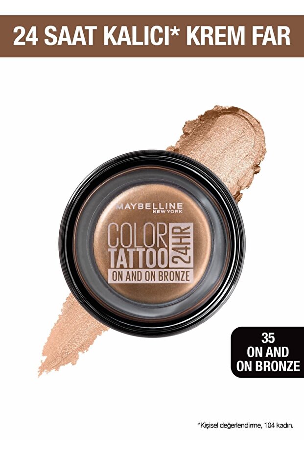 Color Tattoo 24H Eyeshadow - 35 On And On Bronze - Bronze