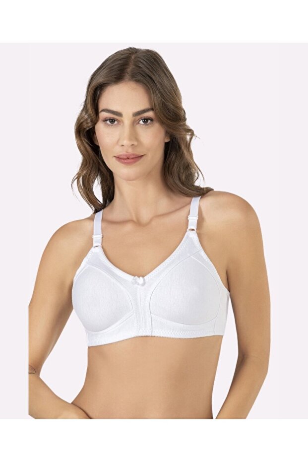NBB Recovery Classic Unwired Unassisted Combed Cotton Bra (White, Black, Grey, Skin)