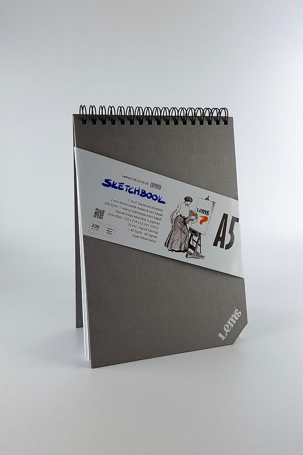 Experto A5 200 Gr. 80 Syf. 40 Yaprak Sert Kapak Eskiz Defteri Sketchbook - 4