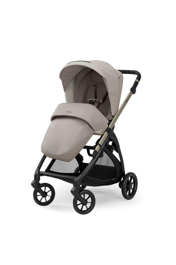 Electa+ Tek El Tek Hamle ile Katlanıp Açılan Çift Yön Bebek Arabası -Battery Beige - 1