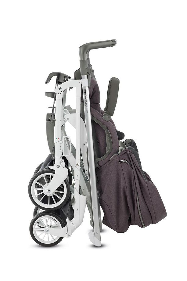 Inglesina Trilogy Tek El Tek Hamle ile Katlanıp Açılan Çift Yön Bebek Arabası - Marron Glace - 7
