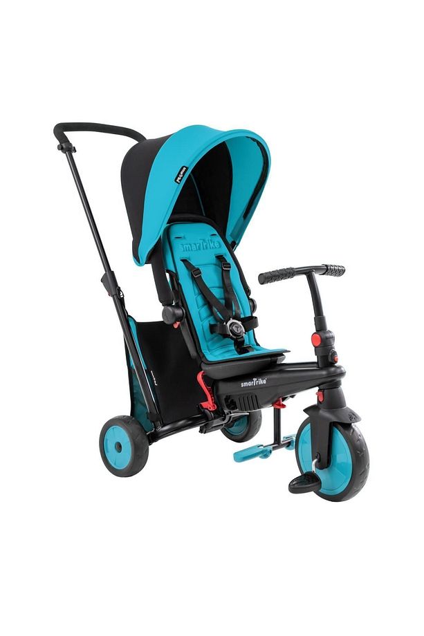 STR3 Plus 5’i 1 Arada Modüler Katlanabilir Bebek Arabası ve Üç Tekerlekli Bebek Bisikleti - Blue - 4