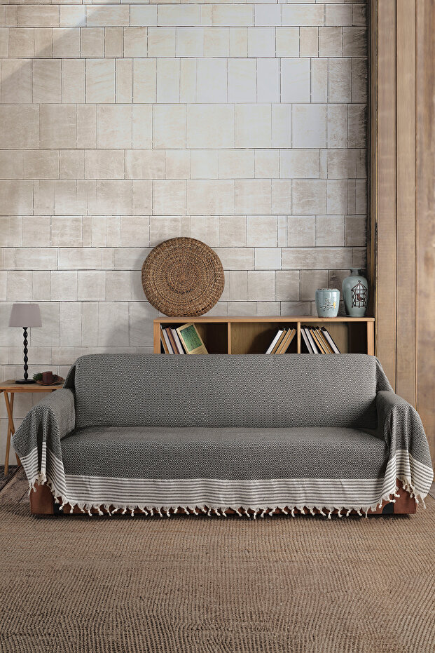 Trendy Organic Buldan Fabric Covering the Arms, King Size 180 X 300 cm Sofa Sofa Bed Cover