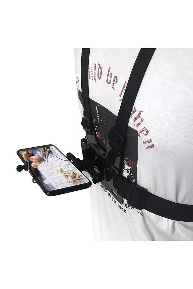 Cep Telefonu Tutuculu Vlog Video Göğüs Kemeri Gplus Gp6026pvj - 4