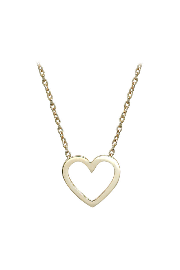 Kalp Altın Kolye - 1