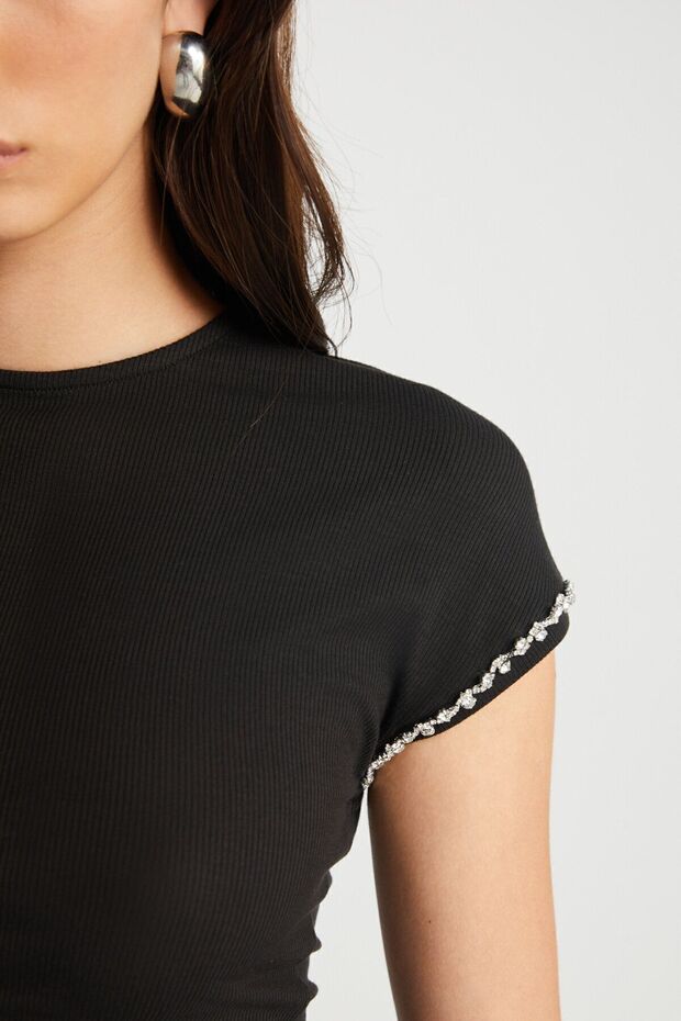 Siyah Modal Tişört - 5