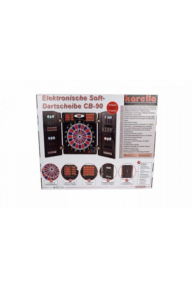 Profesyonel Elektronik Dart Tahtası Kabinli Karella Dart Cb-90 - 8