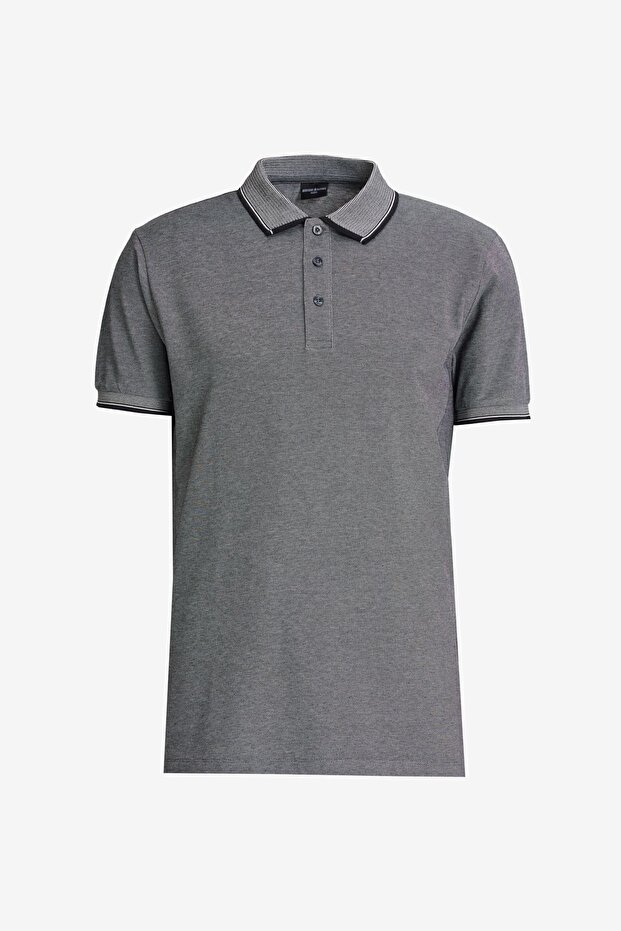 Erkek Lacivert-açık Bej Beyaz-açık Siyah 3'lü Çekmeyen Pamuklu Slim Fit Kıvrılmaz Polo Yaka Tişört - 6