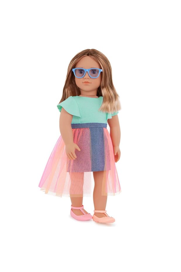 Doll W/Denim & Tulle Skirt Outfit, Lisa