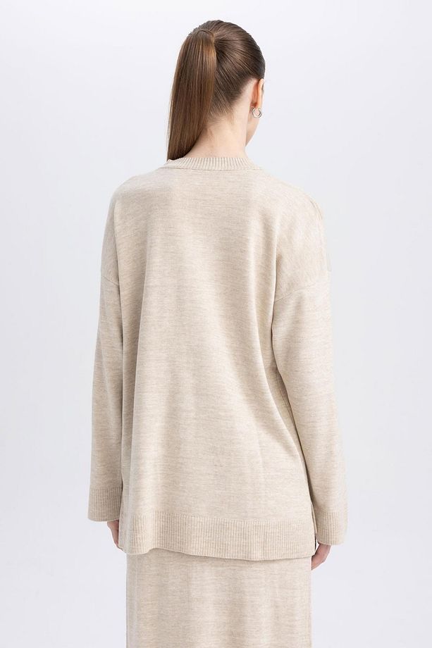 Regular Fit Bisiklet Yaka Kazak Tunik A9803ax23wn - 7