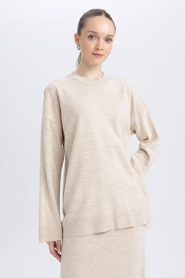 Regular Fit Bisiklet Yaka Kazak Tunik A9803ax23wn - 4