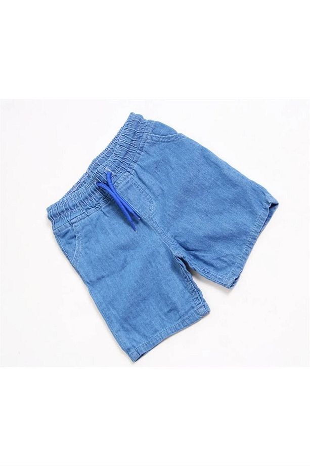 Kopya - Beli Komple Lastikli Çocuk Kot Şort - 4