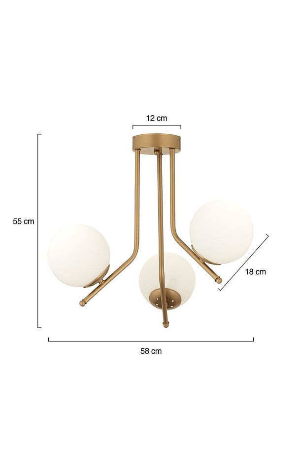Nida 3Lü Komple Eskitme Boyalı Modern Mutfak Yatak Odası Salon Avize - 5