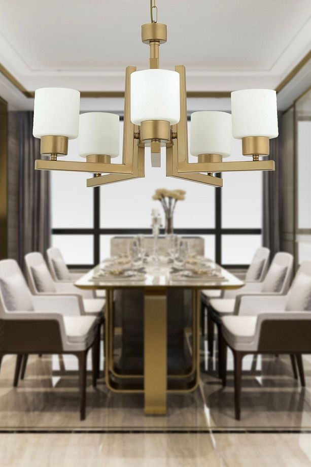 Torqu 5 Li Eskitme Boyalı Modern Genç Odası Yatak Odası Salon Avize - 1