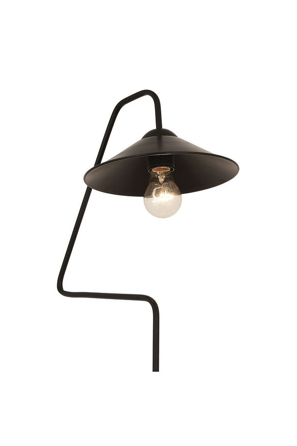Helga Siyah Modern Tasarım Retro Metal Lambader - 4