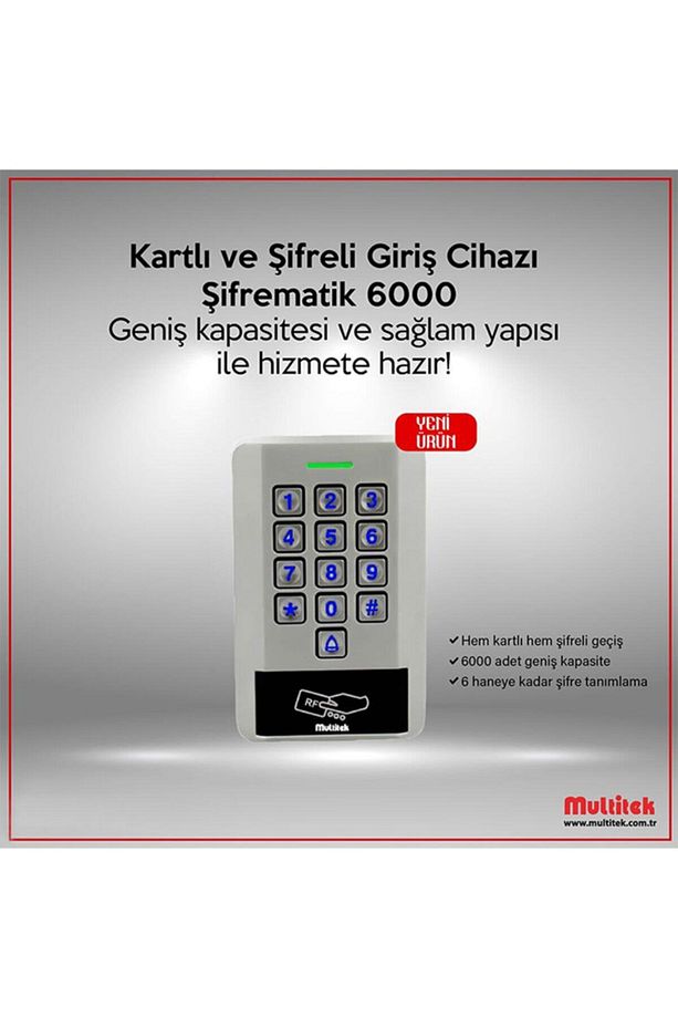 Şifrematik 6000 Kartlı Ve Şifreli Geçiş Kontrol Sistemi - 3