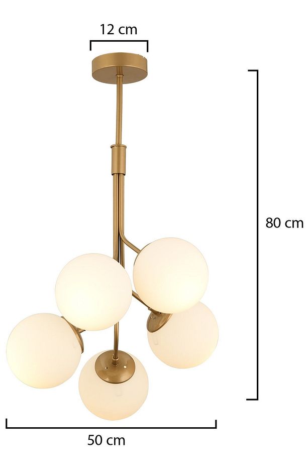 Artel 5li Eskitme Top Avize Modern Sarkıt, Mutfak Yatak Odası Salon Avize - 4