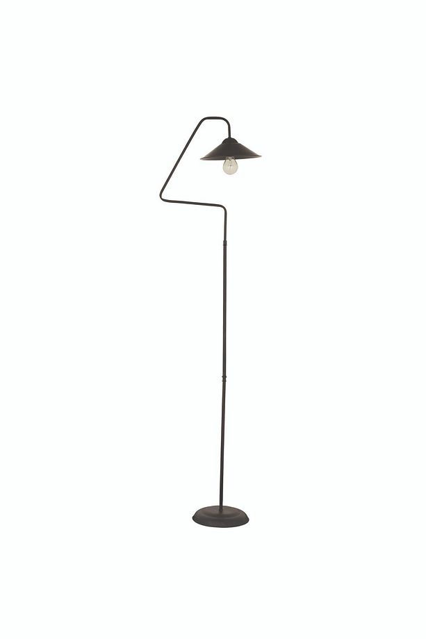 Helga Siyah Modern Tasarım Retro Metal Lambader - 3