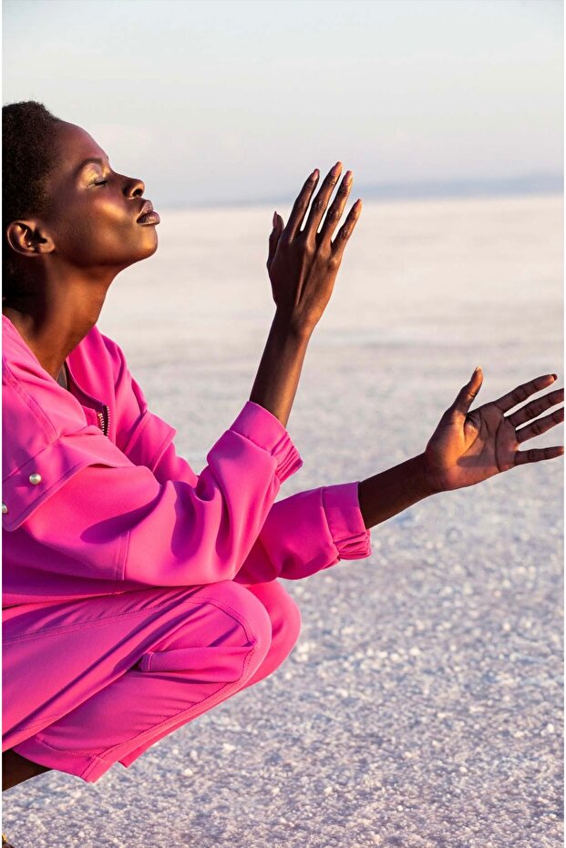 Erguvan Bomber Ceket - 3