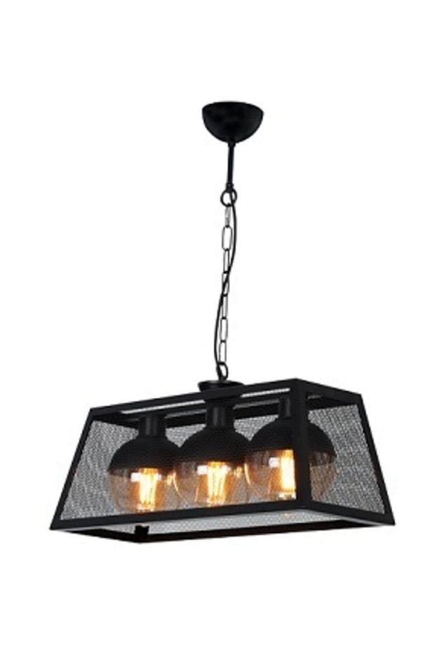 Silver 3 Lü Küp Spor Modern Retro Sarkıt Mutfak Salon Avize - 1