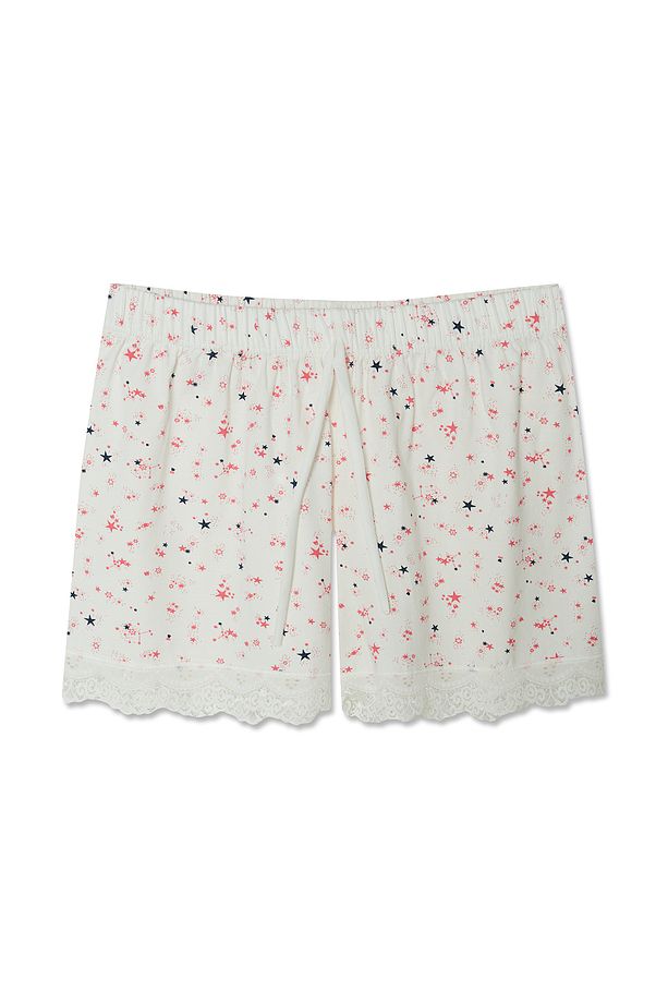 Pamuklu Paçası Dantel Pijama Kadın Şort - 1