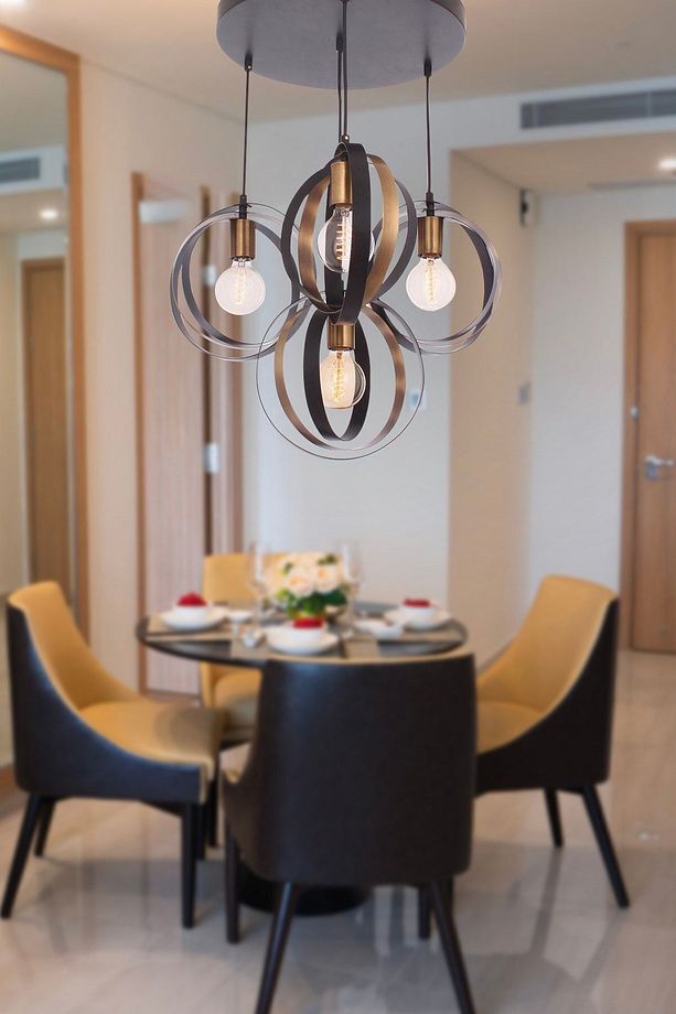 Avanos 4'Lü Modern Retro Sarkıt Mutfak Salon Avize - 1