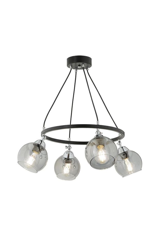Flora 4 Lü Krom Detaylı Modern Yatak Odası Mutfak Oturma Odası Salon Avize - 6