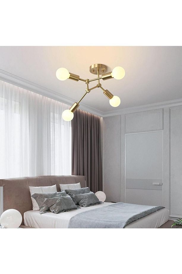 Akrobat 4 L Ü Modern Genç Odası Mutfak Salon Avize - 3