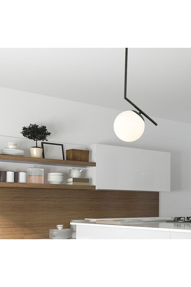 Sara Tekli Siyah Sarkıt Modern Sarkıt Mutfak Salon Sarkıt Avize - 2