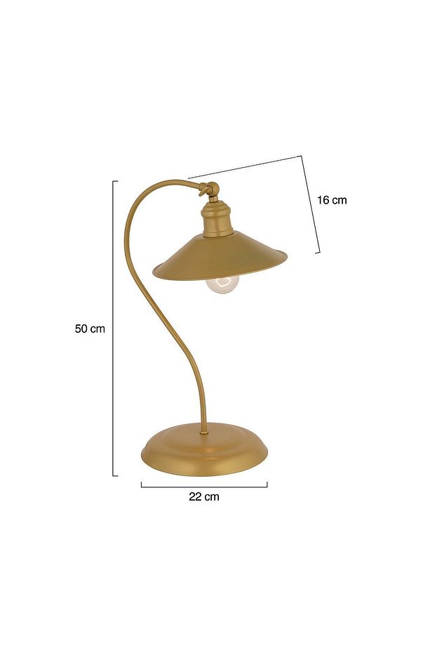 İklim Gold Retro Tasarım Modern Çalışma Masası Lambası - 7