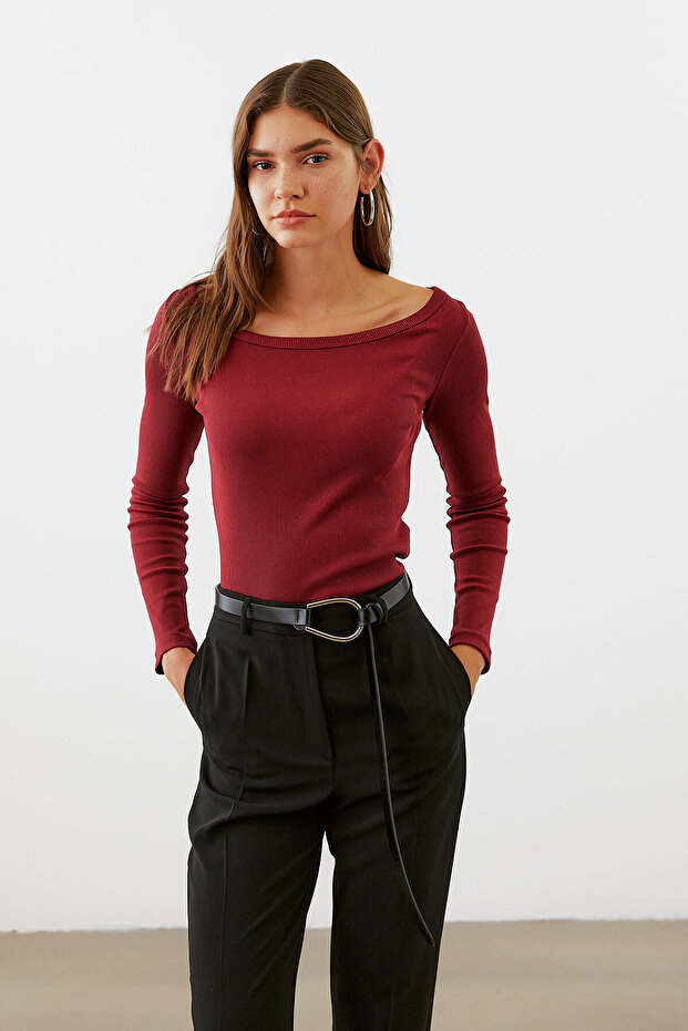 Kayık Yaka Basic  Body - 1