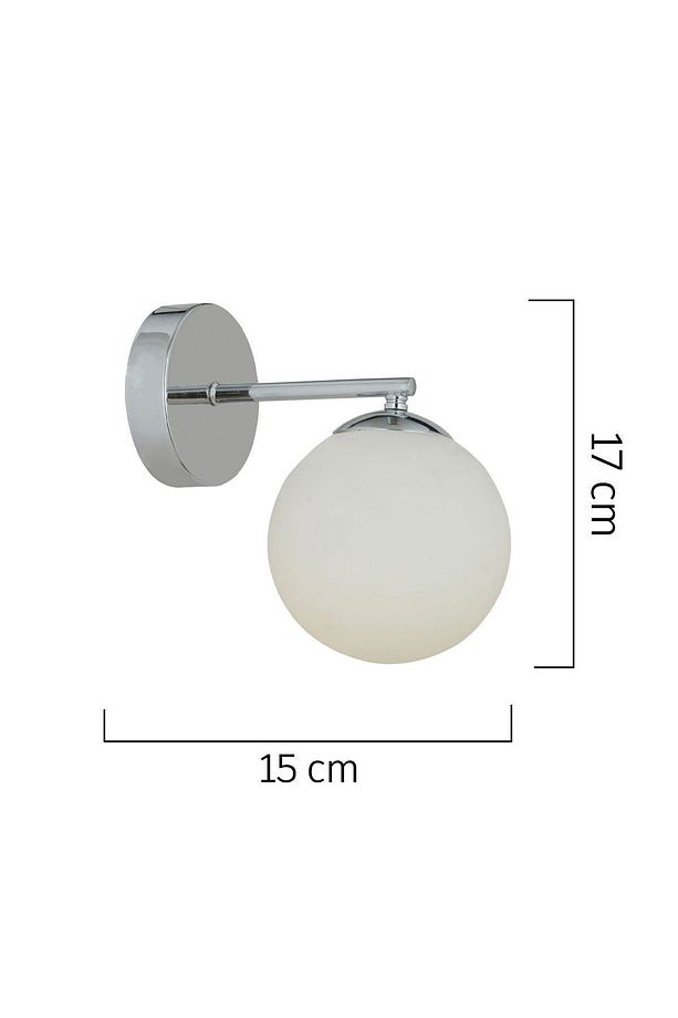 Elvin Krom Kaplama Duvar Lambası Yatak Odası-Yatak Başı-Banyo İçin Modern Aplik - 2