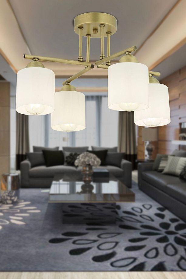 Kavis 4'Lü Eskitme Modern Genç Odası Mutfak Salon Avize - 1