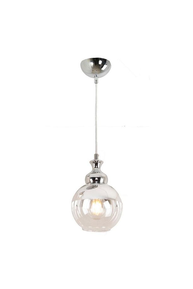 Leon Tekli Krom Sarkıt Salon Avize Çap:15cm - 2
