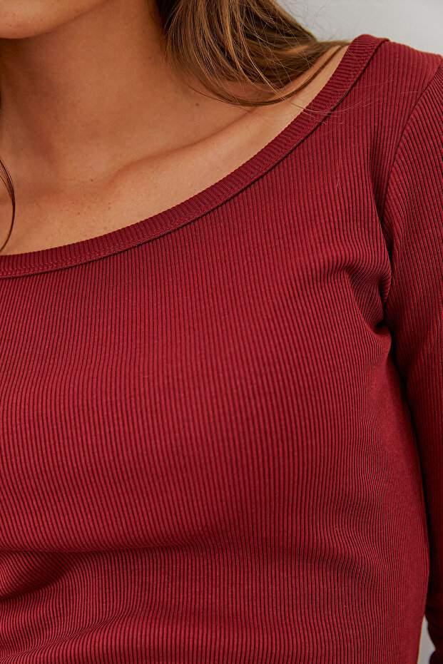 Kayık Yaka Basic  Body - 5