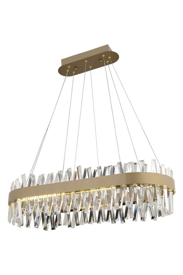 Brampton 6'lı Sıralı Eskitme 3 Renkli 100 Watt Ledli Yemek Masası Üstü, Oturma Odası, Salon Avize - 2