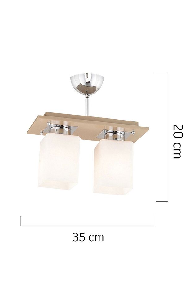 Atlas 2 Li Kahve Modern Genç Odası Mutfak- Banyo Mutfak Salon Spot Avize - 3