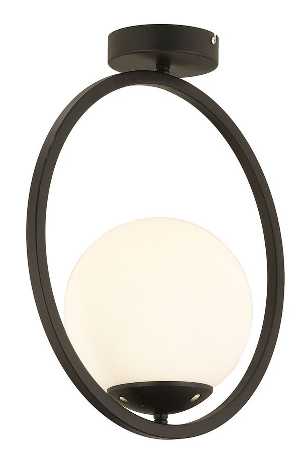 Lifos Tekli Siyah Plafonyer Modern Mutfak Retro Salon Avize - 2