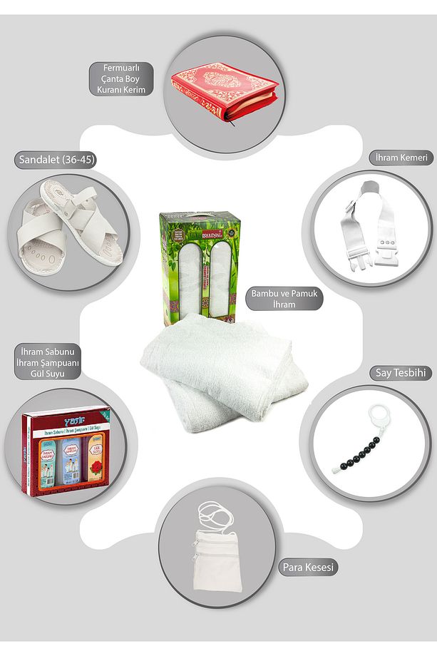 Erkek Hac Umre Ihram Ihtiyaç Seti Set01 - 1
