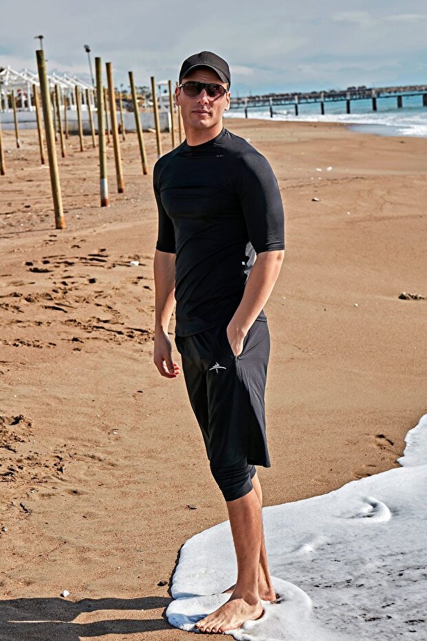 Men's Black Ever Logo Shorts S2401