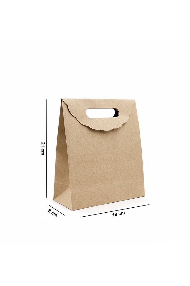 Zarf Model Yapışkanlı Hediyelik Karton Poşet 1 Adet 18 X 21 X 8 Cm Hediye Kutusu - 5