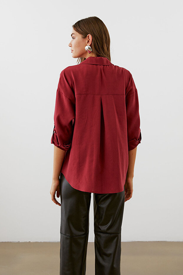 Apoletli Oversize Gömlek - 6