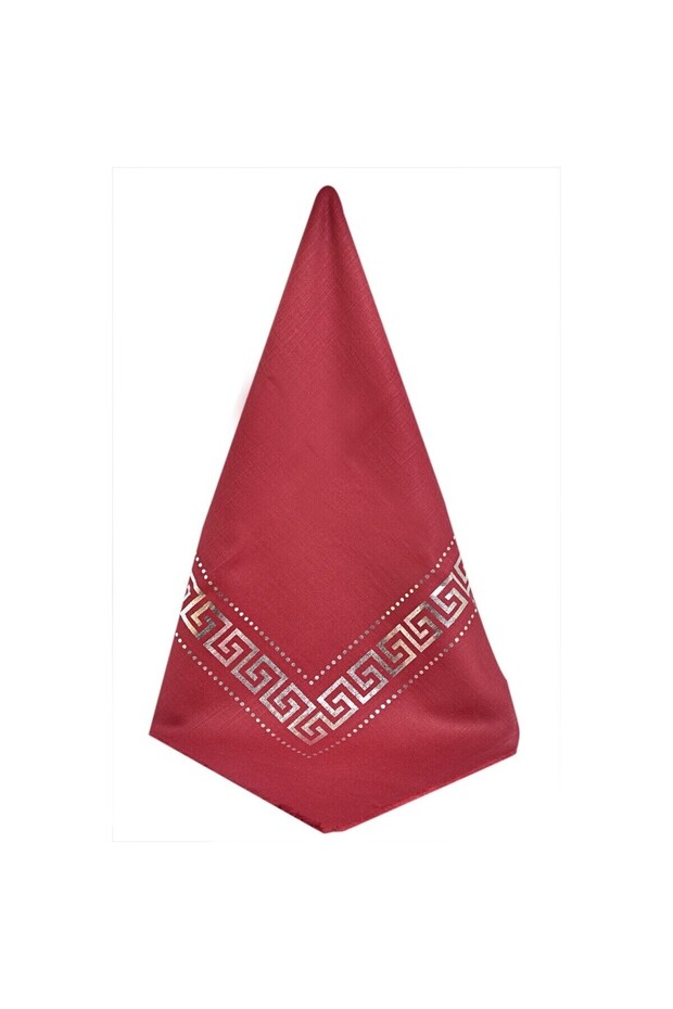 Panel Patterned Gilded Red Cover - 1