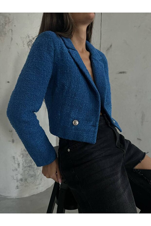 Tüvit Crop Ceket - 9