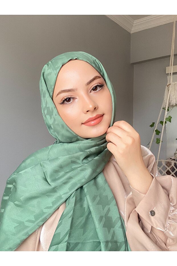 شال جاكار حريري بنمط البراز - 1